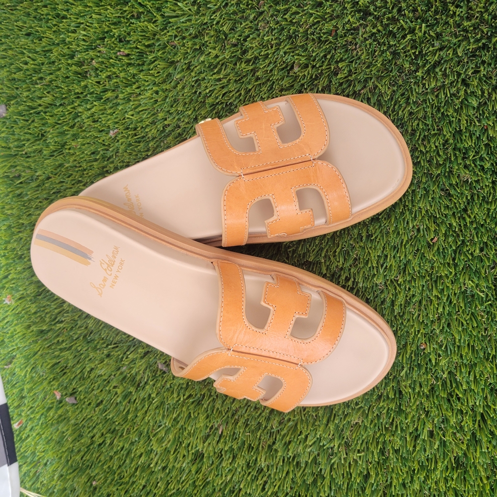 Sam Edelman Women's Tan Slide Sandals
